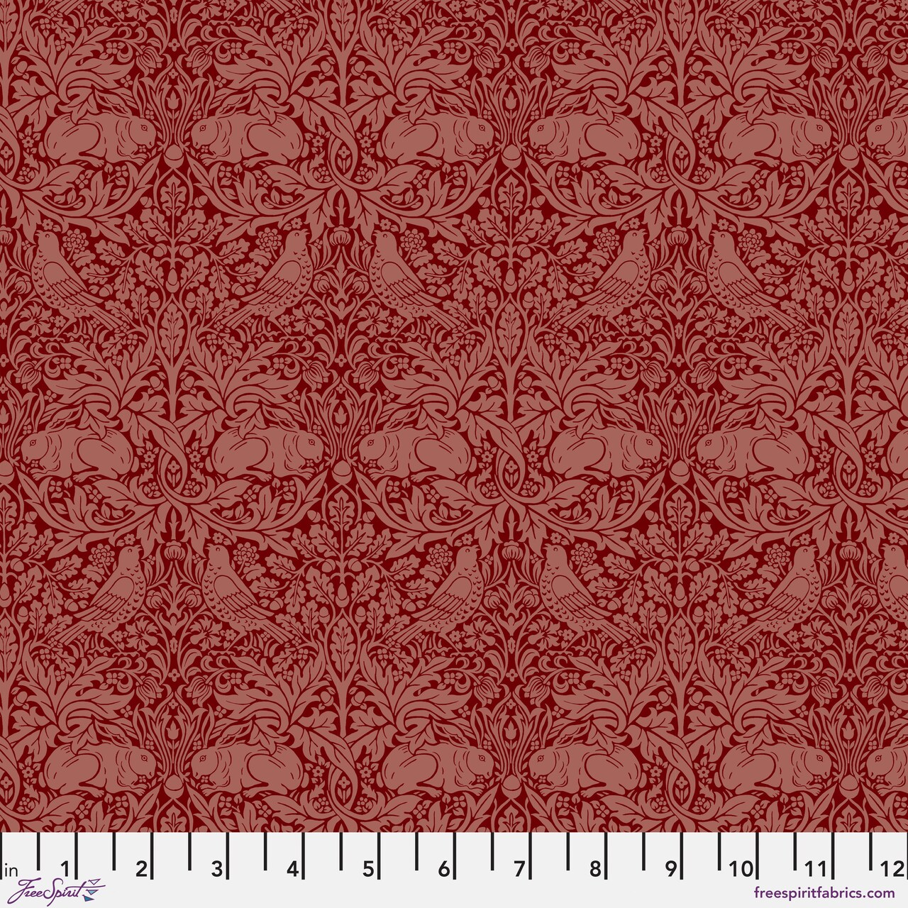 Brer Rabbit Small in Thorned Rose (pwwm132.thornedrose) | The Oxford Holiday Collection | The Original Morris & Co | Free Spirit